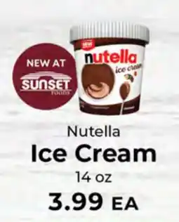 Sunset Foods Nutella Ice Cream offer