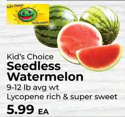 Sunset Foods Kid's Choice Seedless Watermelon offer