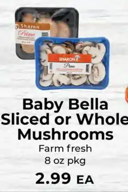 Sunset Foods Baby Bella Sliced or Whole Mushrooms offer