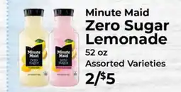 Sunset Foods Minute Maid Zero Sugar Lemonade offer