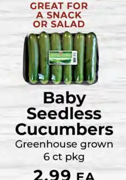 Sunset Foods Baby Seedless Cucumbers offer