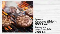 Sunset Foods Sunset's Ground Sirloin 90% Lean offer