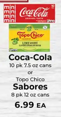 Sunset Foods Coca-Cola or Topo Chico Sabores offer