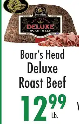 Garden Fresh Market Boar's Head Deluxe Roast Beef offer