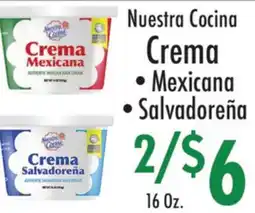 Garden Fresh Market Nuestra Cocina Crema offer