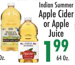 Garden Fresh Market Indian Summer Apple Cider or Apple Juice offer