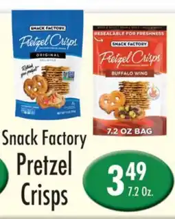 Garden Fresh Market Snack Factory Pretzel Crisps offer