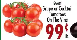 Garden Fresh Market Sweet Grape or Cocktail Tomatoes On The Vine offer
