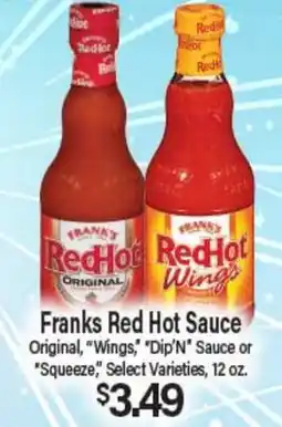 Angelo Caputo's Fresh Market Franks Red Hot Sauce offer