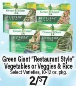 Angelo Caputo's Fresh Market Green Giant Restaurant Style Vegetables or Veggies & Rice offer