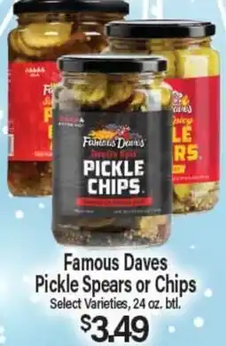 Angelo Caputo's Fresh Market Famous Daves Pickle Spears or Chips offer