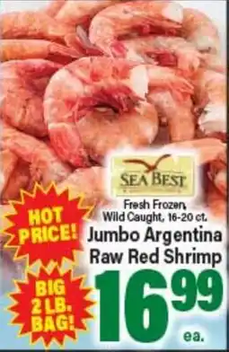 Angelo Caputo's Fresh Market Jumbo Argentina Raw Red Shrimp offer