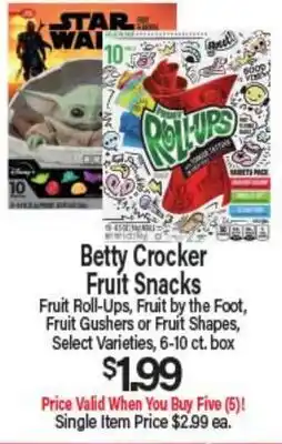 Angelo Caputo's Fresh Market Betty Crocker Fruit Snacks offer