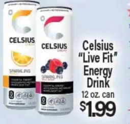 Angelo Caputo's Fresh Market Celsius Live Fit Energy Drink offer