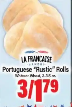 Angelo Caputo's Fresh Market LA FRANCAISE BAKERY Portuguese Rustic Rolls offer