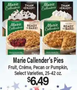 Angelo Caputo's Fresh Market Marie Callender's Pies offer