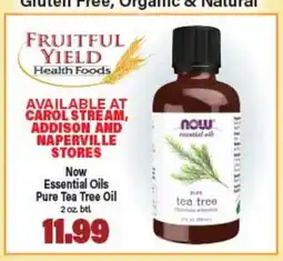 Angelo Caputo's Fresh Market Now Essential Oils Pure Tea Tree Oil offer