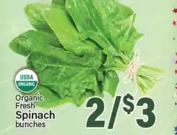 Angelo Caputo's Fresh Market Organic Fresh Spinach offer