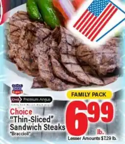 Angelo Caputo's Fresh Market Choice Thin-Sliced Sandwich Steaks offer