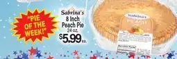 Angelo Caputo's Fresh Market Sabrina's 8 Inch Peach Pie offer