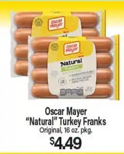 Angelo Caputo's Fresh Market Oscar Mayer Natural Turkey Franks offer