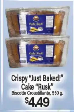 Angelo Caputo's Fresh Market Crispy Just Baked! Cake Rusk offer
