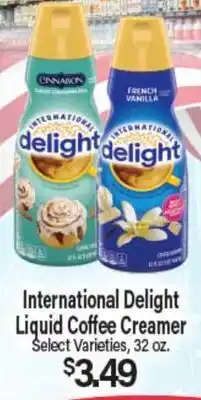 Angelo Caputo's Fresh Market International Delight Liquid Coffee Creamer offer