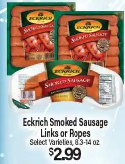 Angelo Caputo's Fresh Market Eckrich Smoked Sausage Links or Ropes offer