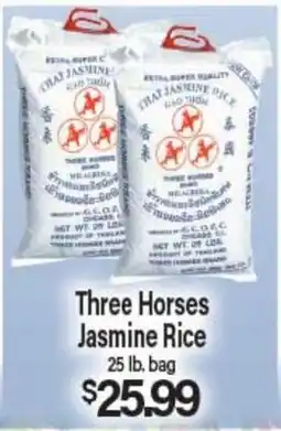 Angelo Caputo's Fresh Market Three Horses Jasmine Rice offer