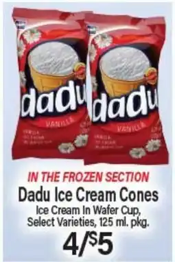 Angelo Caputo's Fresh Market Dadu Ice Cream Cones offer