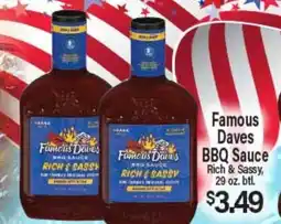 Angelo Caputo's Fresh Market Famous Daves BBQ Sauce offer