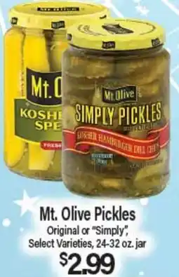 Angelo Caputo's Fresh Market Mt. Olive Pickles offer