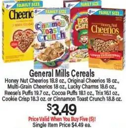 Angelo Caputo's Fresh Market General Mills Cereals offer