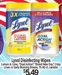Angelo Caputo's Fresh Market Lysol Disinfecting Wipes offer