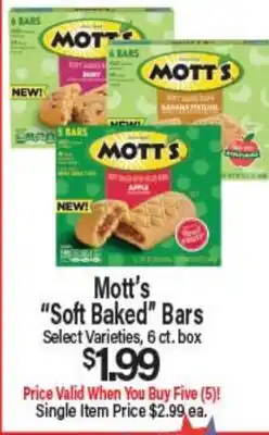 Angelo Caputo's Fresh Market Mott's Soft Baked Bars offer