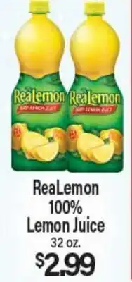 Angelo Caputo's Fresh Market ReaLemon 100% Lemon Juice offer