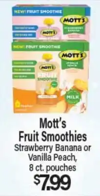 Angelo Caputo's Fresh Market Mott's Fruit Smoothies offer