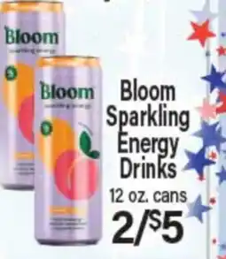 Angelo Caputo's Fresh Market Bloom Sparkling Energy Drinks offer