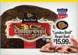 Angelo Caputo's Fresh Market Boar's Head London Broil Roast Beef offer