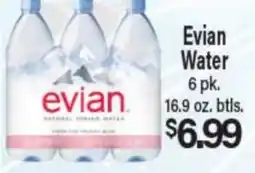 Angelo Caputo's Fresh Market Evian Water offer