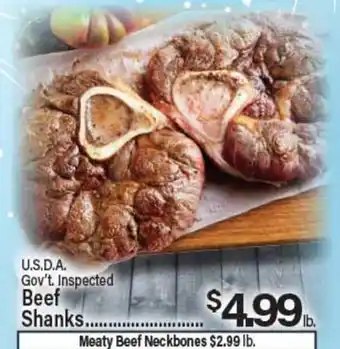 Angelo Caputo's Fresh Market U.S.D.A. Gov't Inspected Beef Shanks offer
