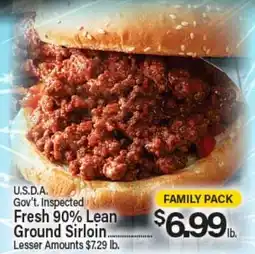 Angelo Caputo's Fresh Market Fresh 90% Lean Ground Sirloin offer