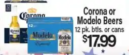 Angelo Caputo's Fresh Market Corona or Modelo Beers offer