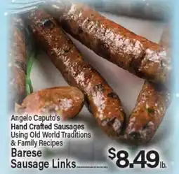 Angelo Caputo's Fresh Market Angelo Caputo's Hand Crafted Sausages offer