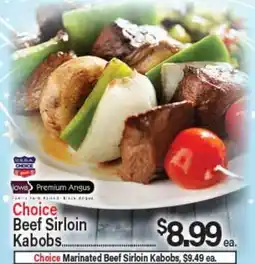 Angelo Caputo's Fresh Market Choice Beef Sirloin Kabobs offer