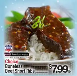 Angelo Caputo's Fresh Market Choice Boneless Beef Short Ribs offer