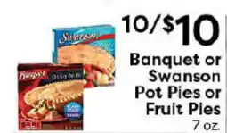 Rich's Fresh Market Banquet or Swanson Pot Pies or Fruit Pies offer