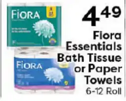 Rich's Fresh Market Fiora Essentials Bath Tissue or Paper Towels offer