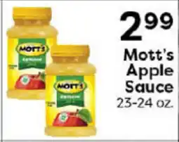 Rich's Fresh Market Mott's Apple Sauce offer