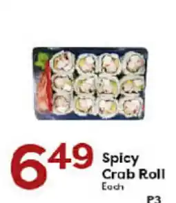 Rich's Fresh Market Spicy Crab Roll offer